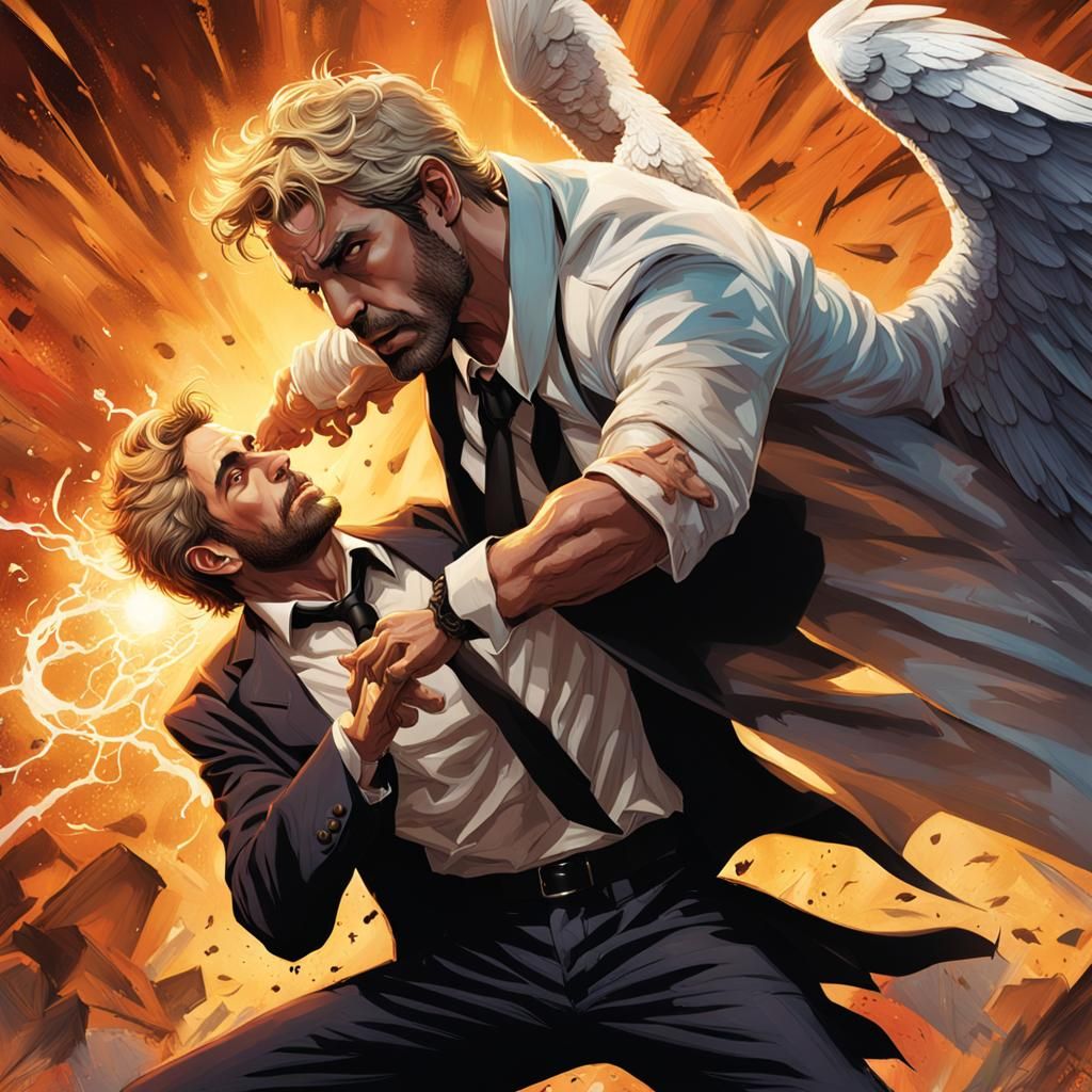 John Constantine's Battle With a Fallen Angel