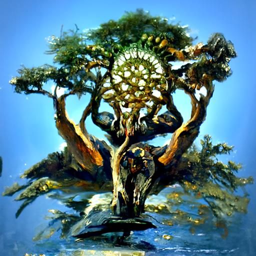 Tree of Life as Oil Painting
