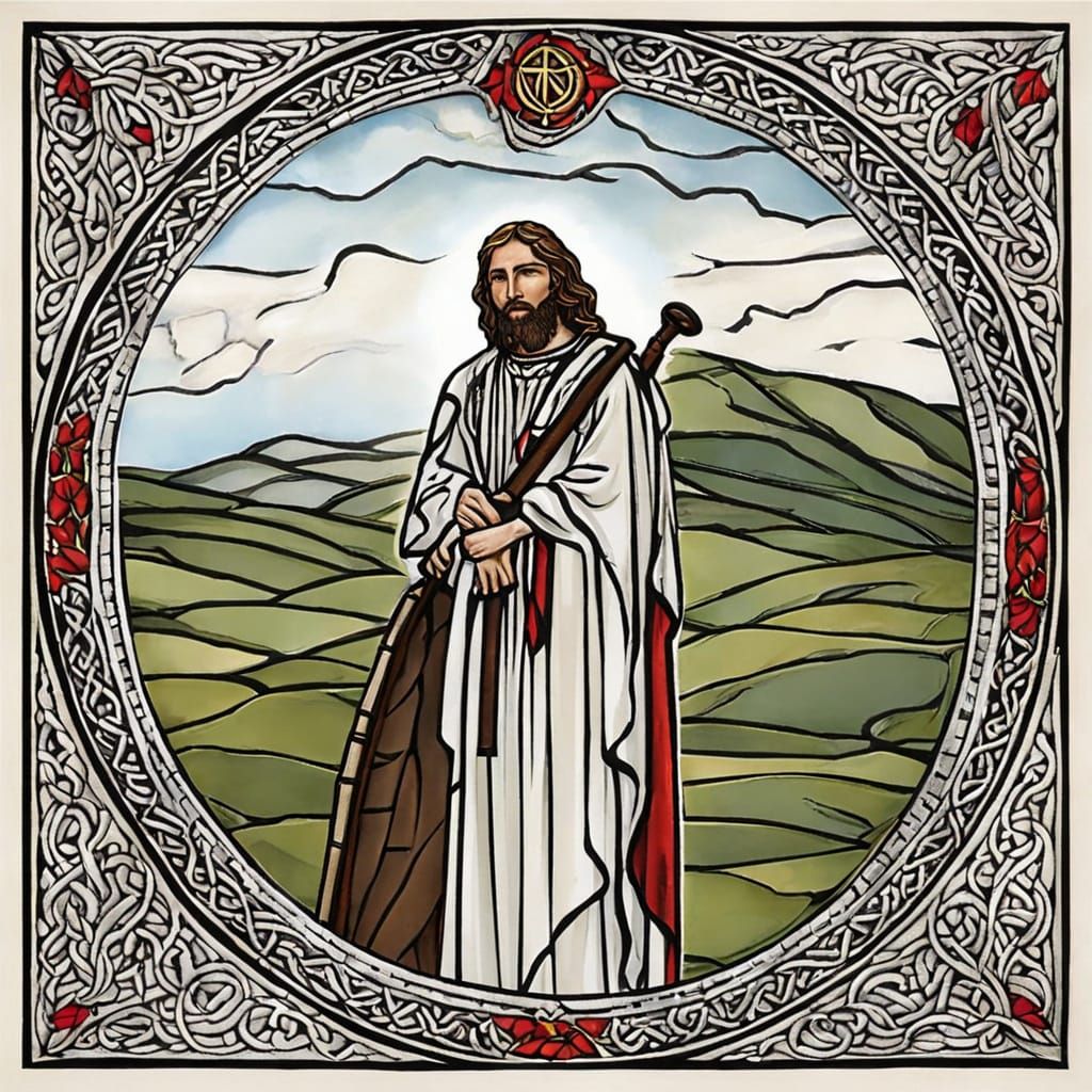 The God of peace síocháin that brought again from the dead our Tiarna Lord Jesus, the great shepherd aoire of the caoiri...