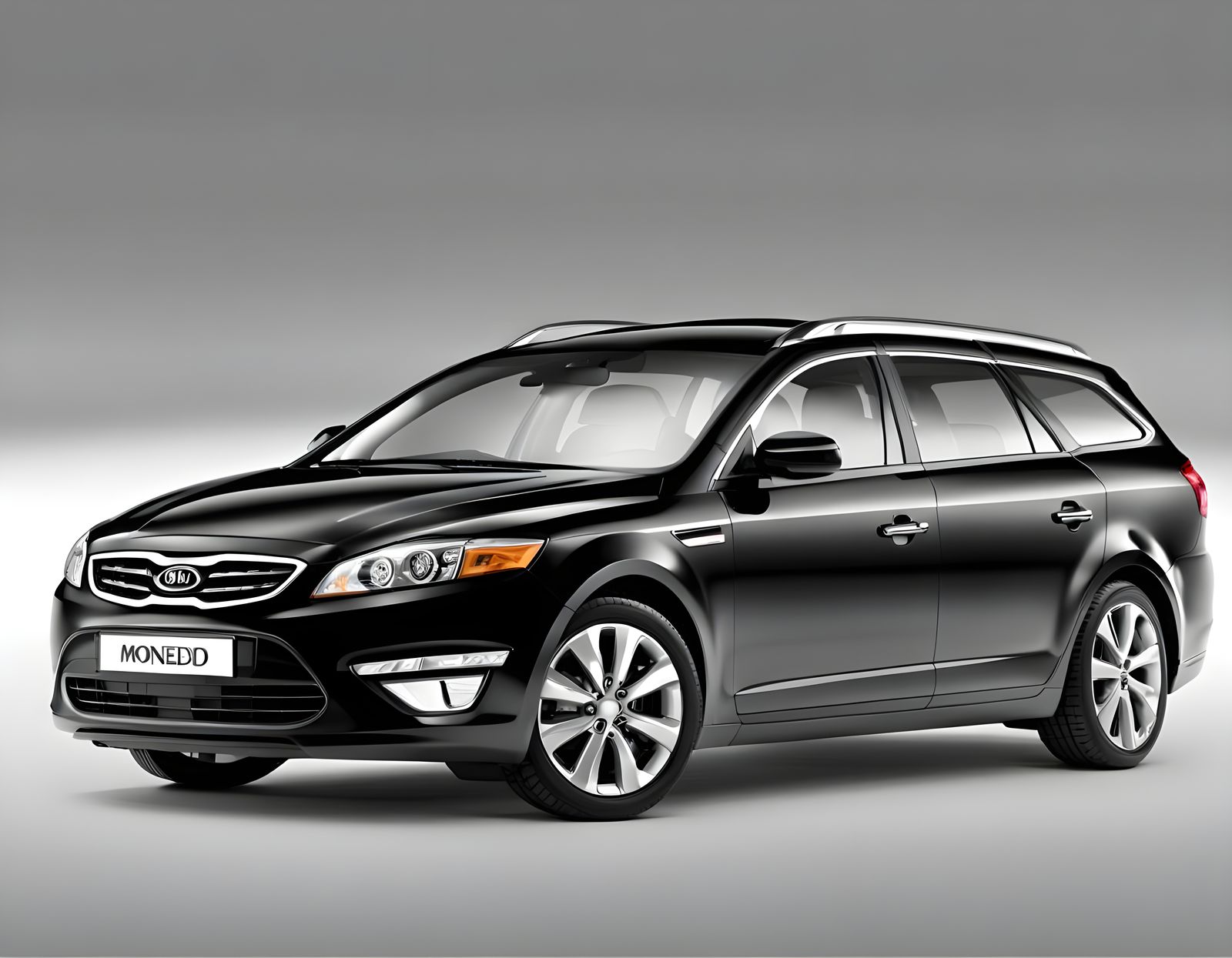 Black 2010 Kia Mondeo 3D Render