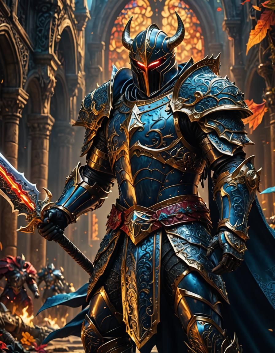 Spawn Knight Ready to Strike, Dynamic Action Scene