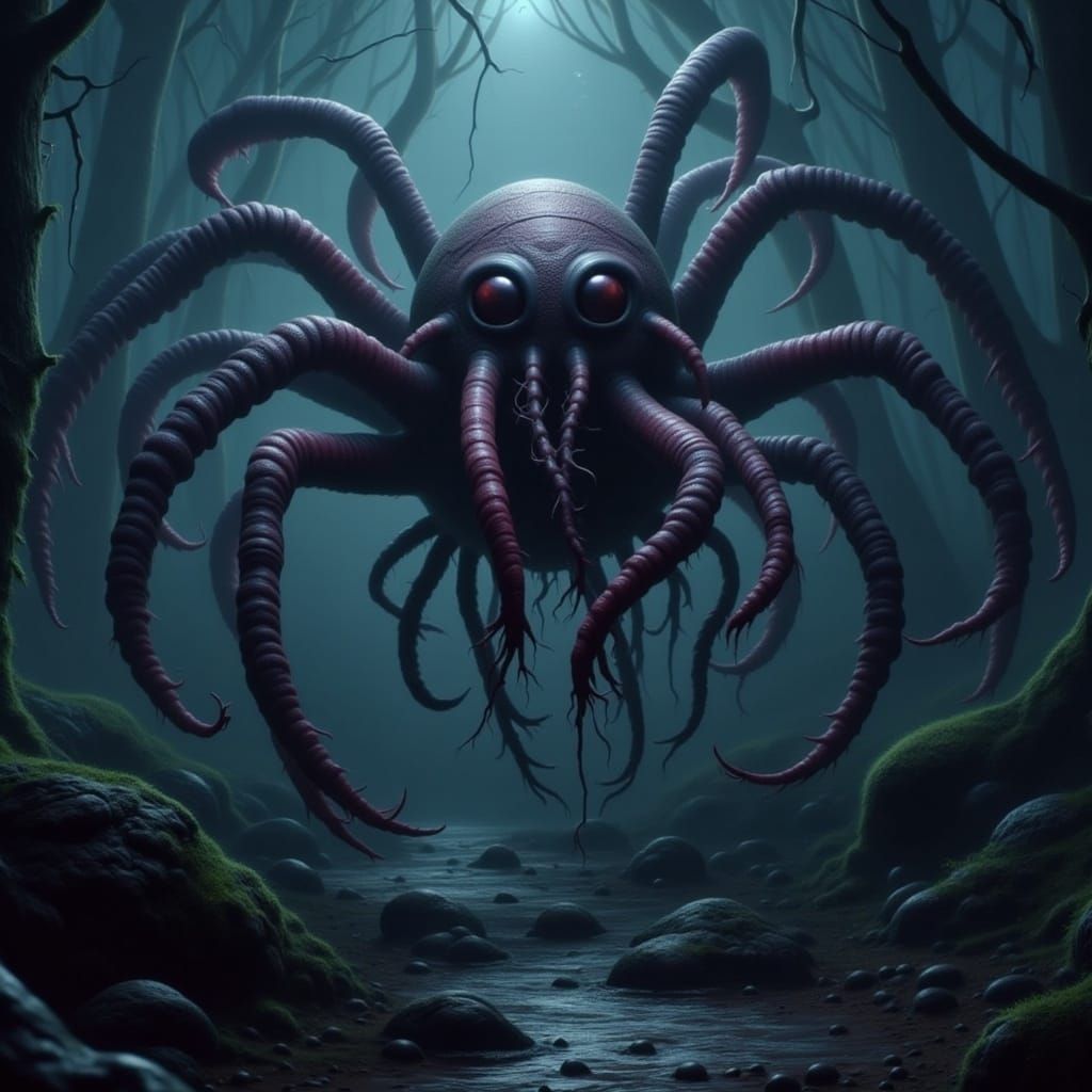 Creepish Cute Nightmare Creature Reaching