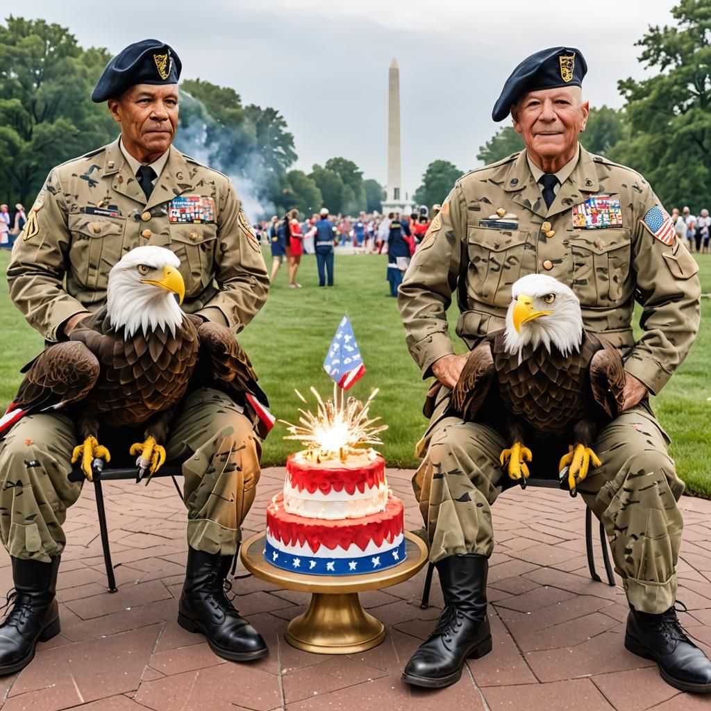 Fourth of July: Veterans, Memorial, Fireworks, Eagles
