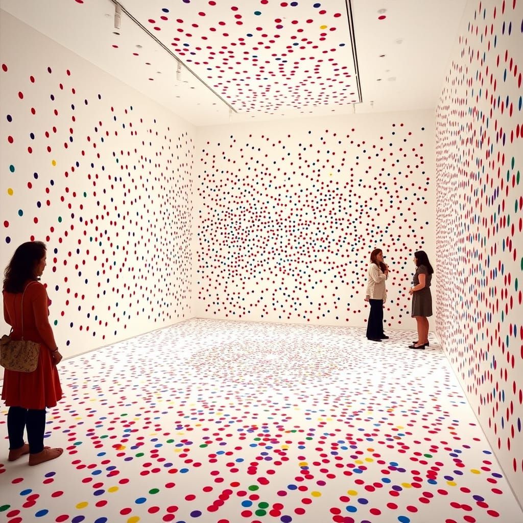 “The Obliteration Room” is an interactive art installation c...