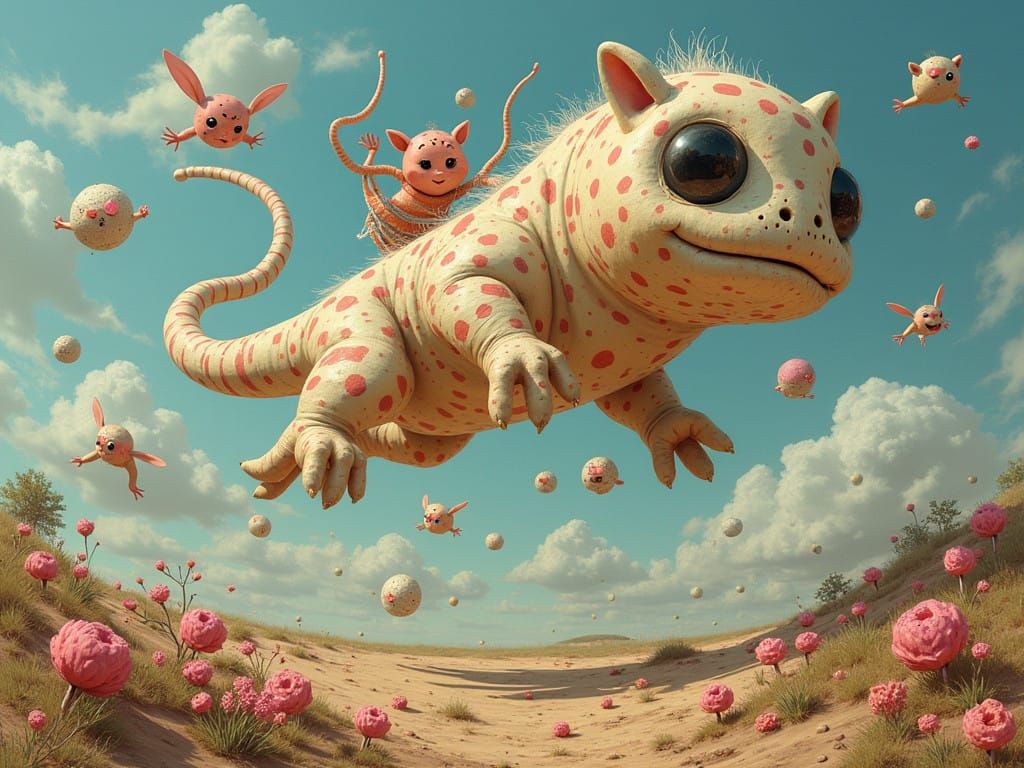 Fluffty Zoomorphs Doing High Jump