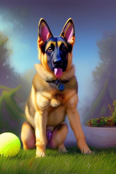 handsome sable german shepherd