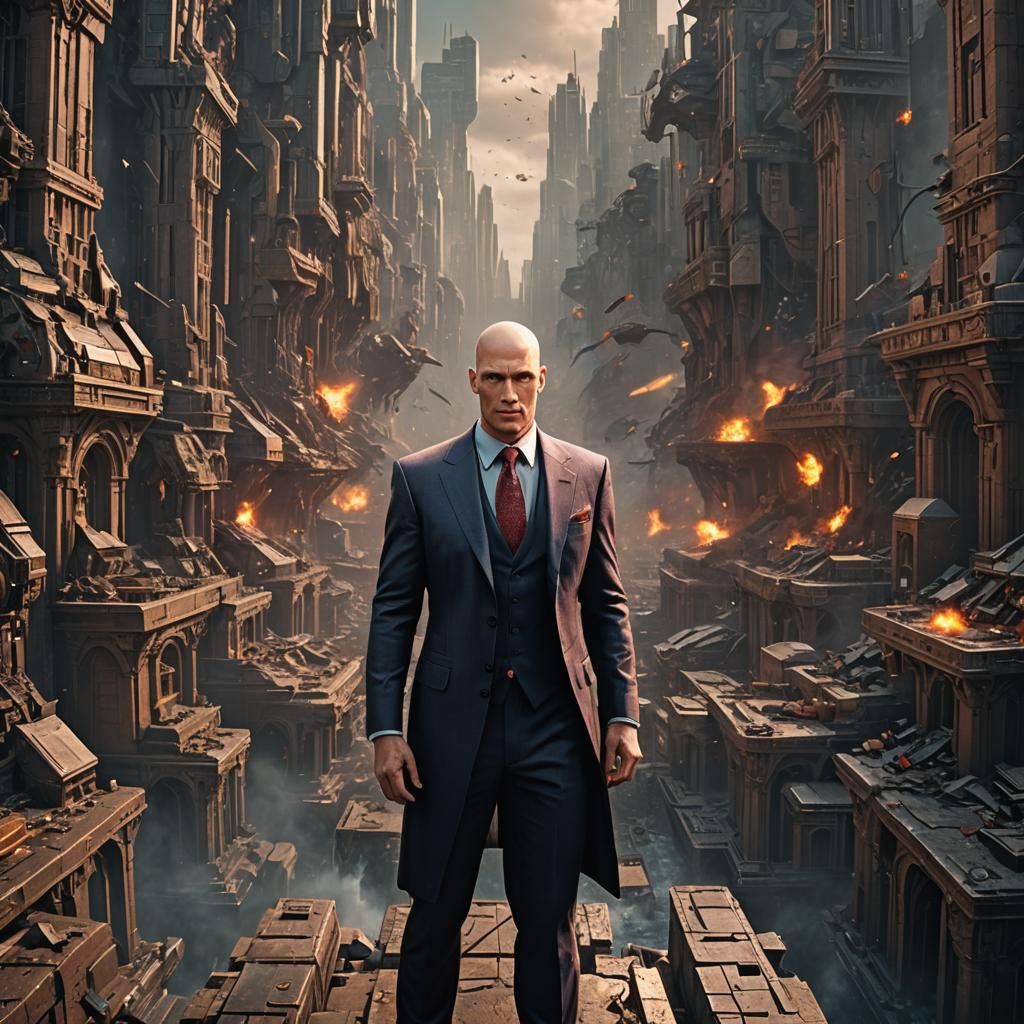 Lex Luthor Detailed Matte Painting in Deep Color