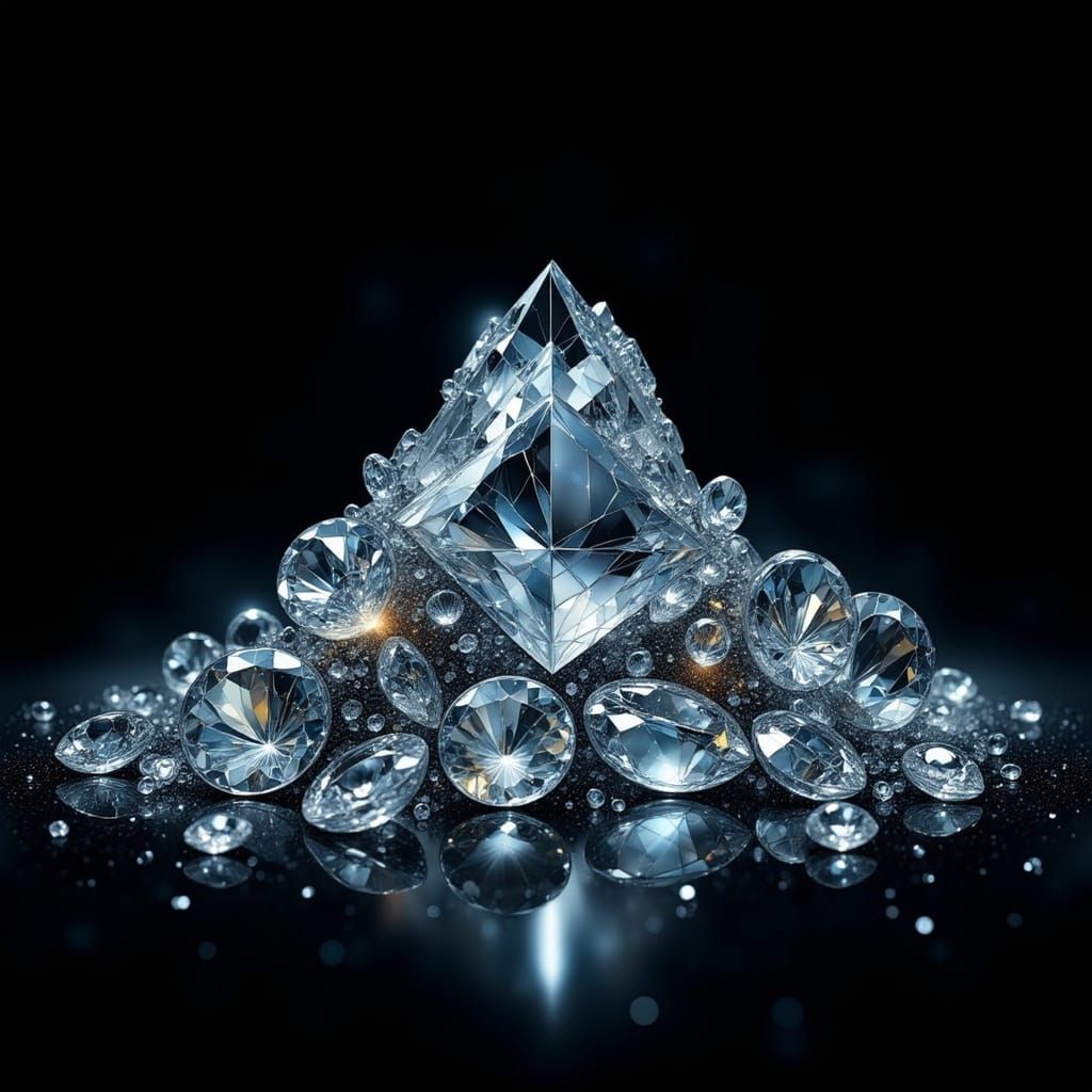 Diamond Mountain in Elegant Minimalist Style