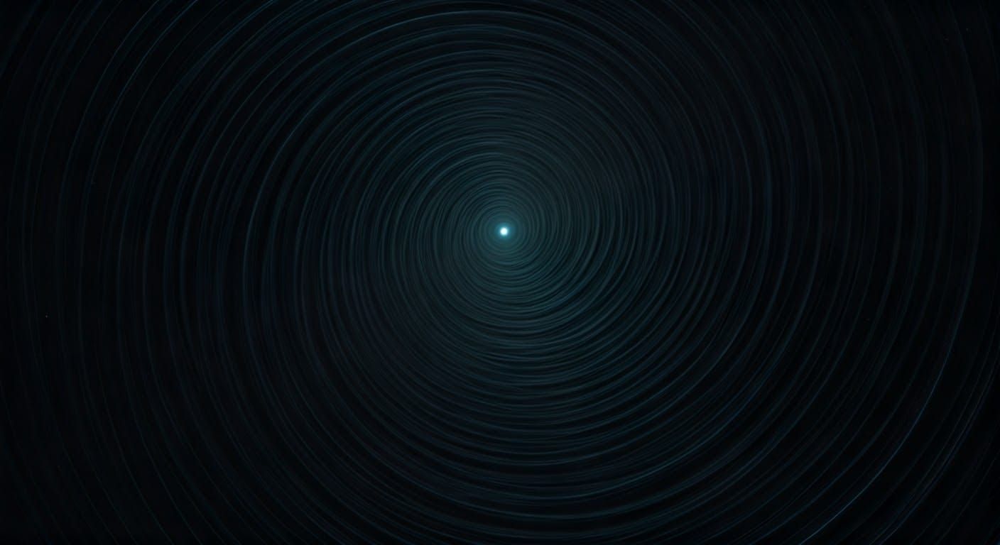 Infinite Black Void in Hyper-Detailed Matte Painting Style