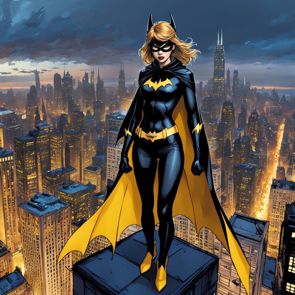 Batgirl in a Bold, Comic Book-Inspired Batsuit