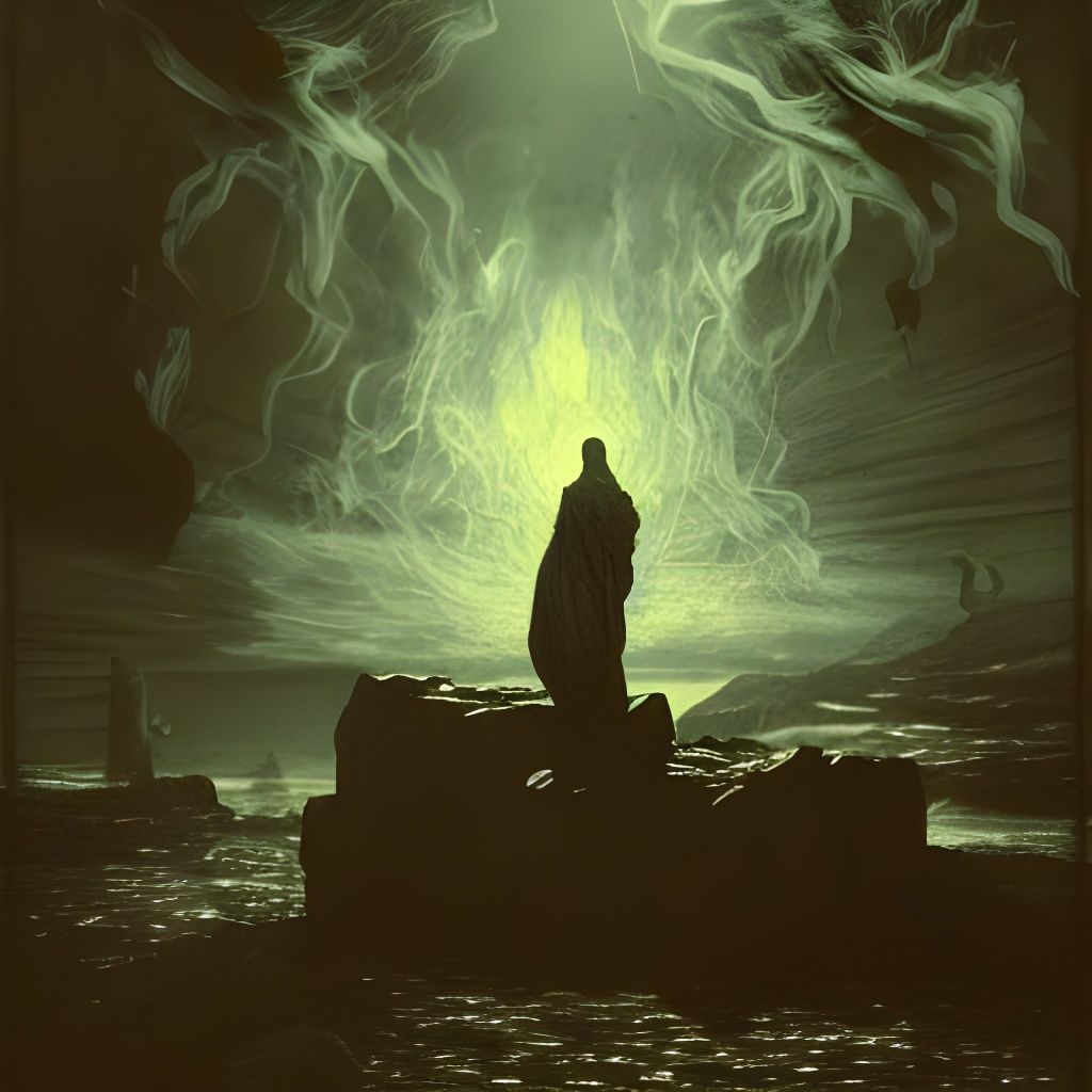 Unholy Confessions: Digital Artwork in Expressionist Style