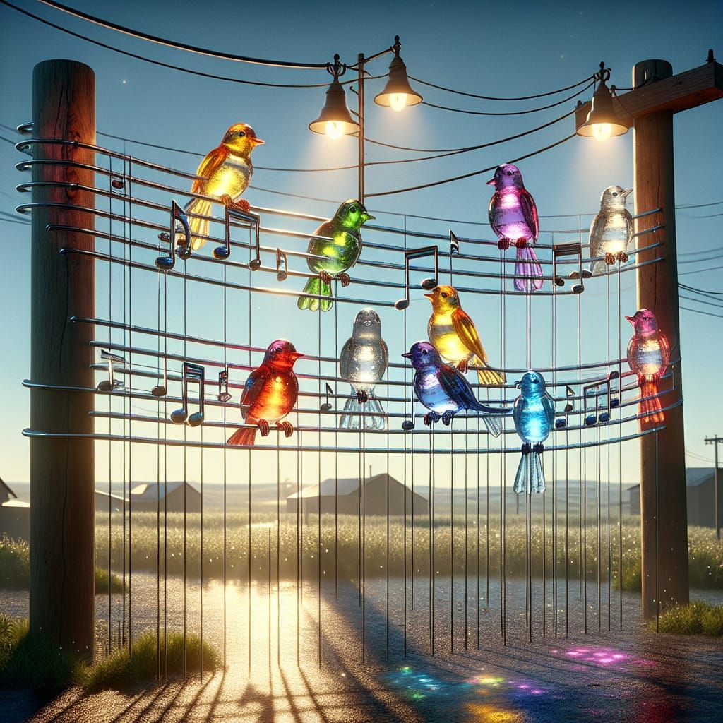 Crystal Birds Sing 'Hot Cross Buns' in Summer