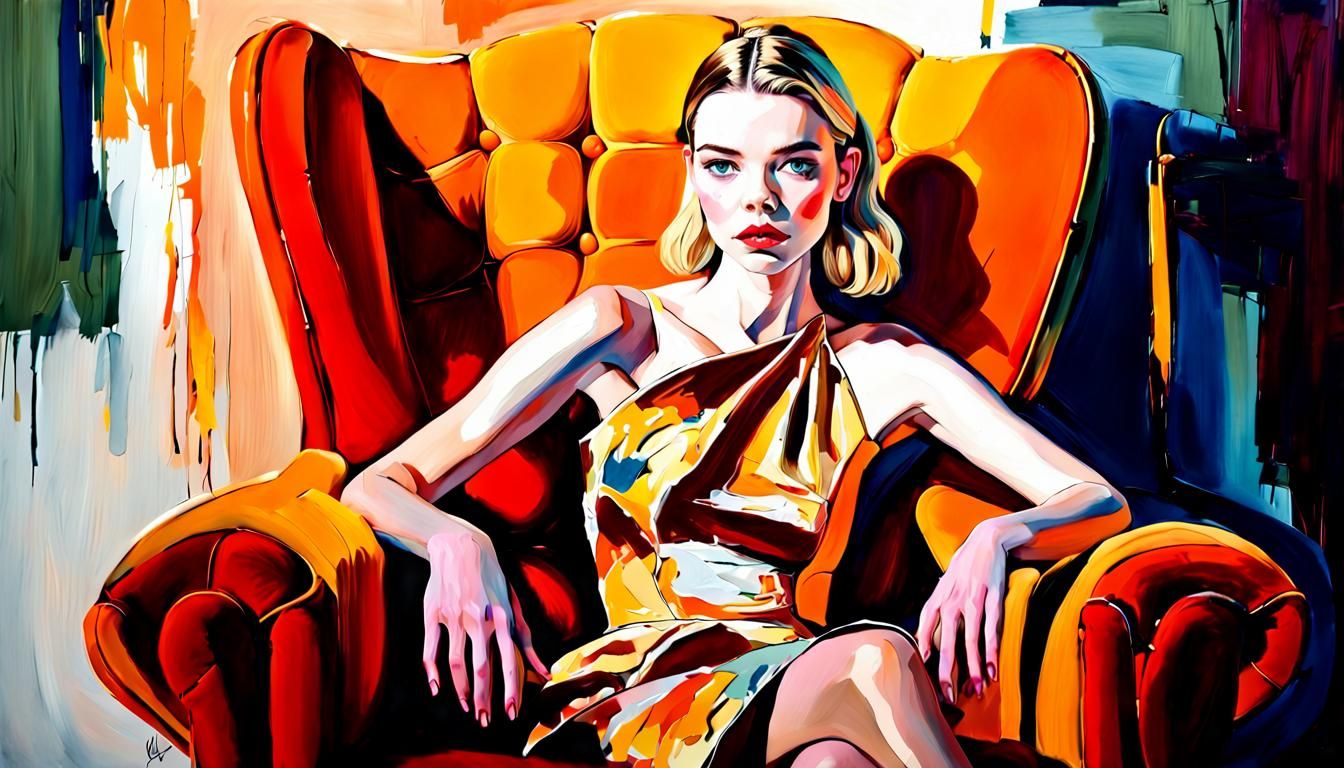 Anya Taylor-Joy Portrait in Acrylic on Canvas