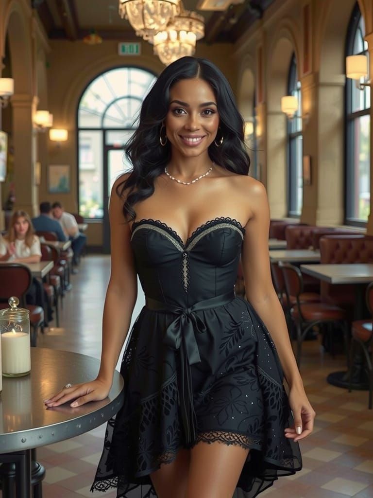 Ethereal Glow: Blending Traditional Beauty in Air Sketch