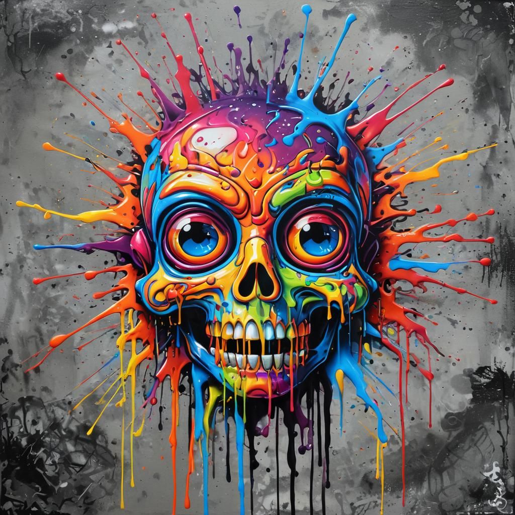 Possessed AI in Graffiti Art Style