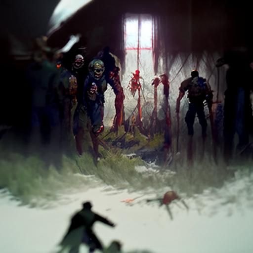 Sinister Zombie Apocalypse by Greg Rutkowski