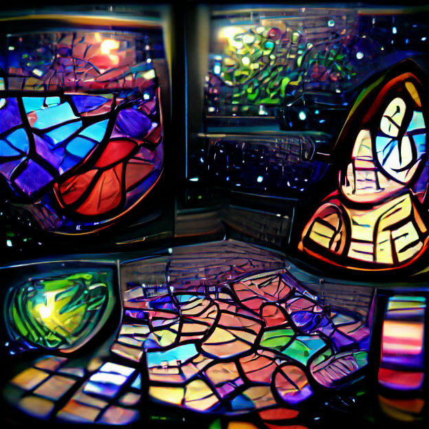 Stained Glass Universe: A Cosmic Mosaic