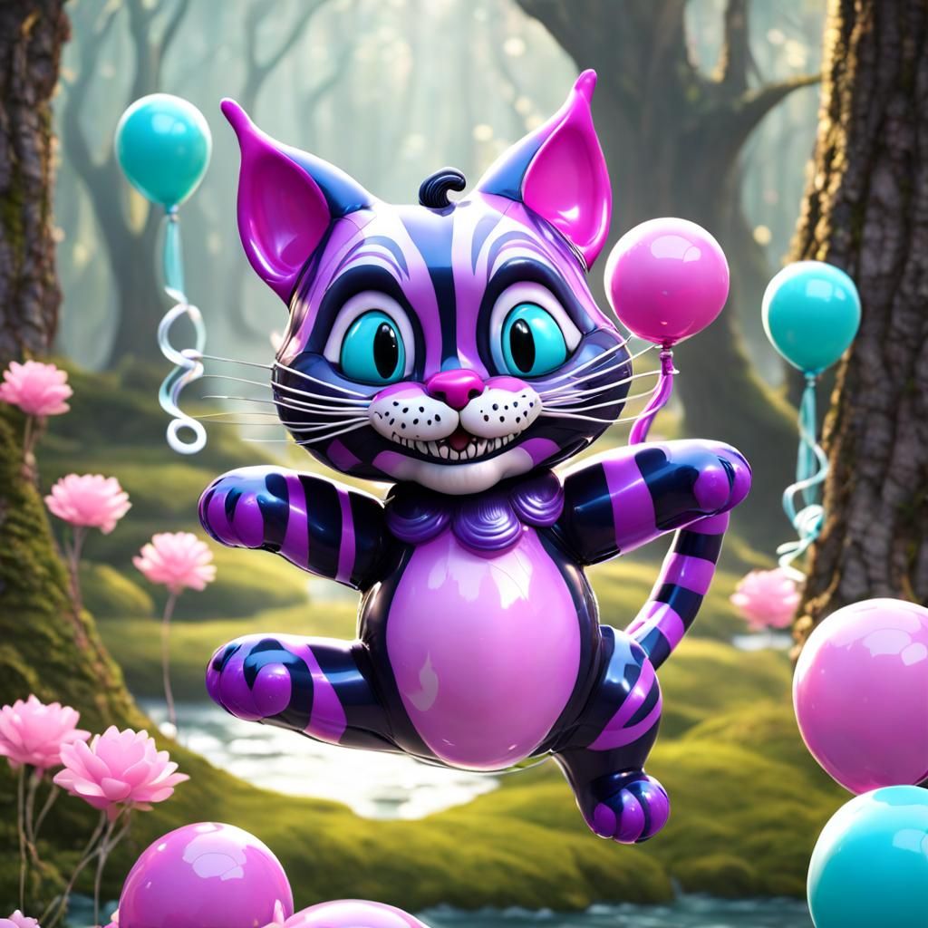Cheshire Cat Balloon Animal