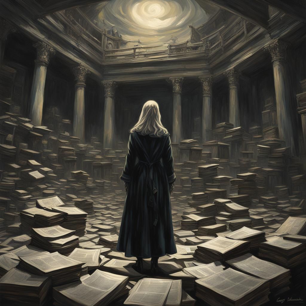 Sinister Portrait of a Woman in Rutkowski Style