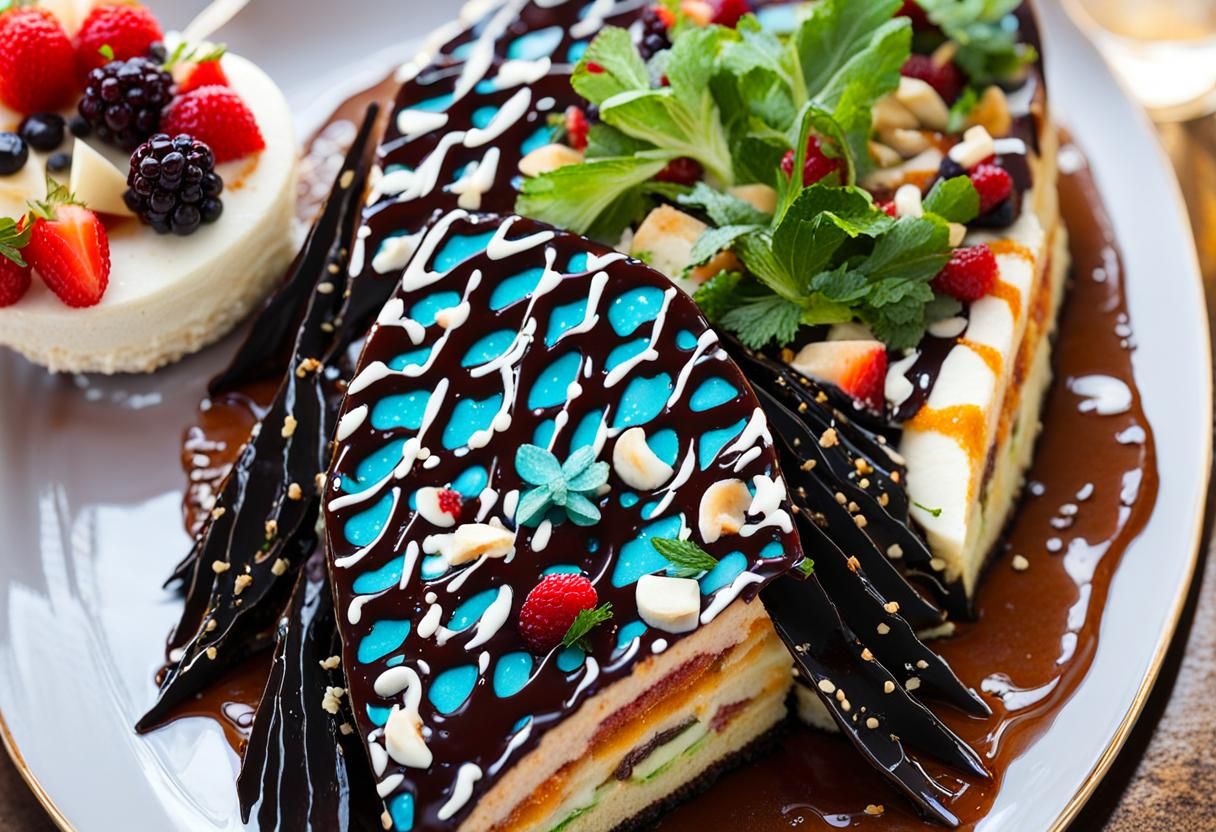 Stylized Girly Dessert: An AI-Generated Sweet Treat