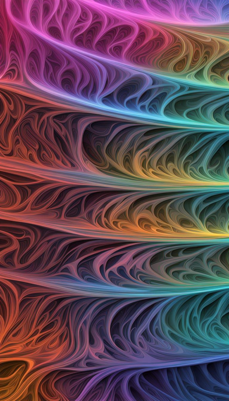 Soothing Abstract Art to Increase Serotonin Levels