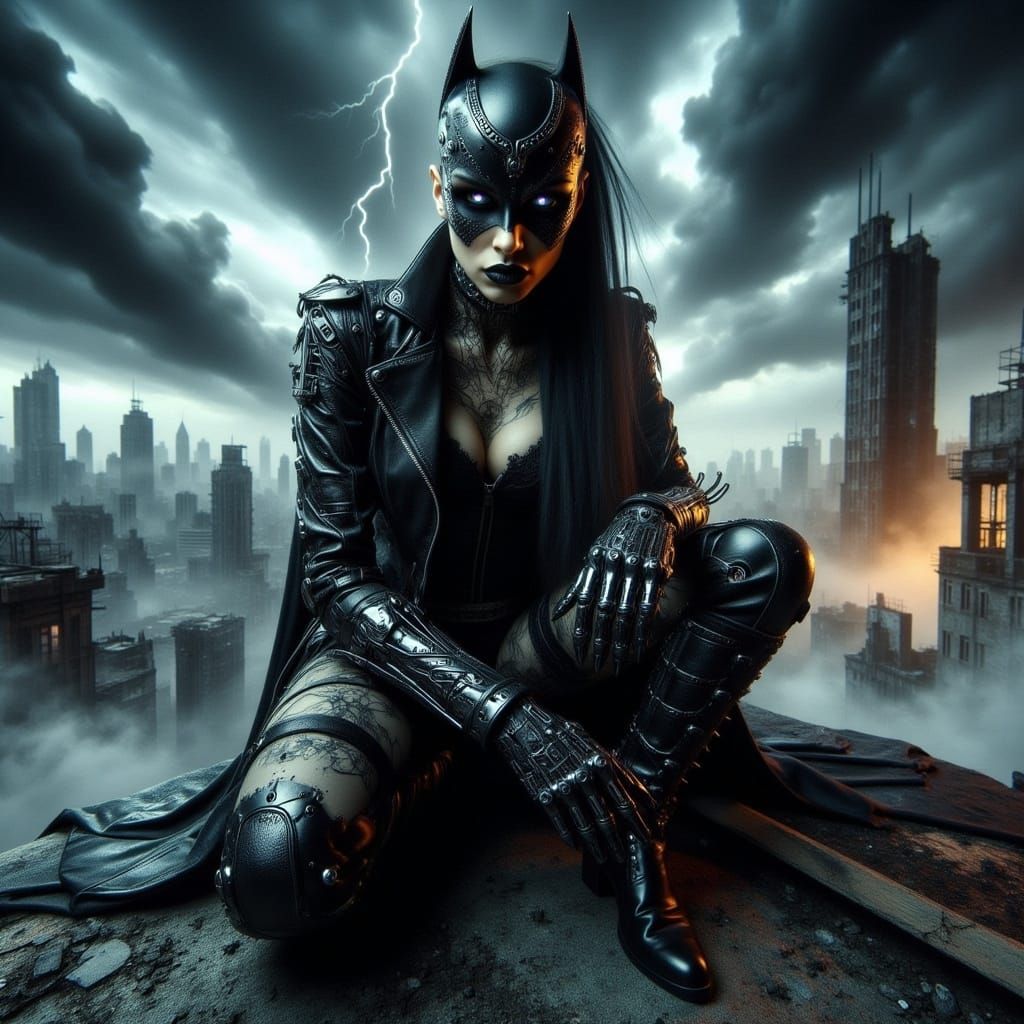 CyberGothica Goddess Dares the Skies