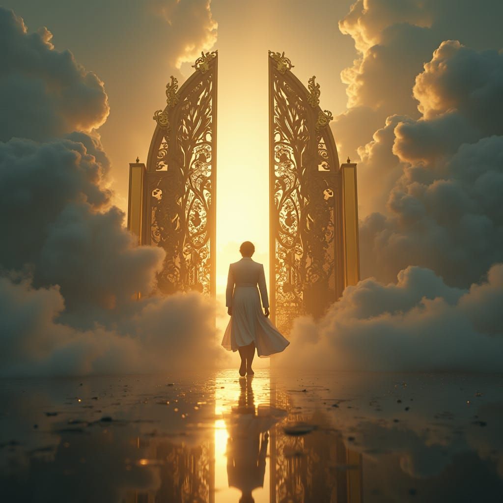 Angels at Luxurious "Halo" Nightclub in Heaven