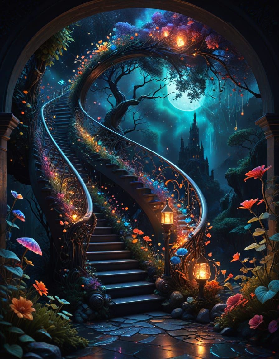 Whimsical Stairway to a Dreamworld
