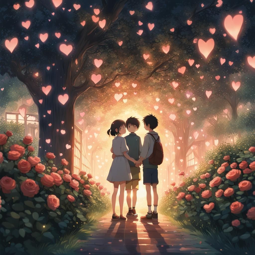 Valentine's Day Anime Romance, Ghibli Style