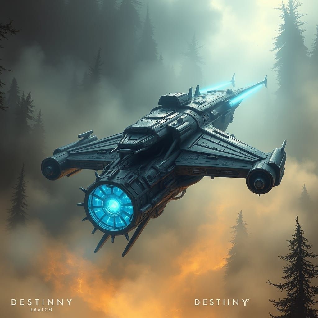 Majestic Fallen Ketch in Ancient Forest