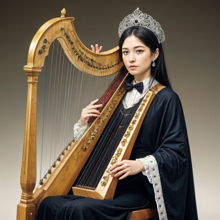 Unique Harp Players Rendered by AI