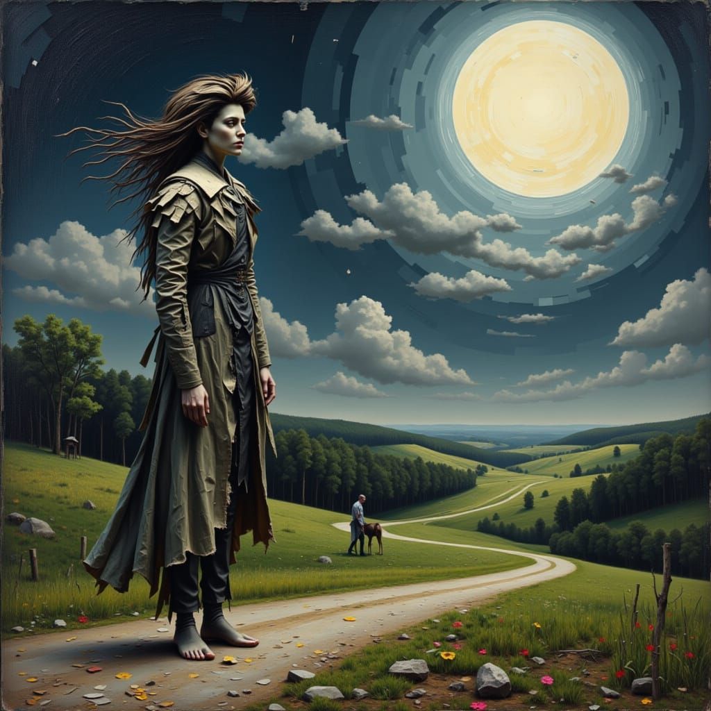 The Man in the moon came down to soon, to ask his way to Nor...