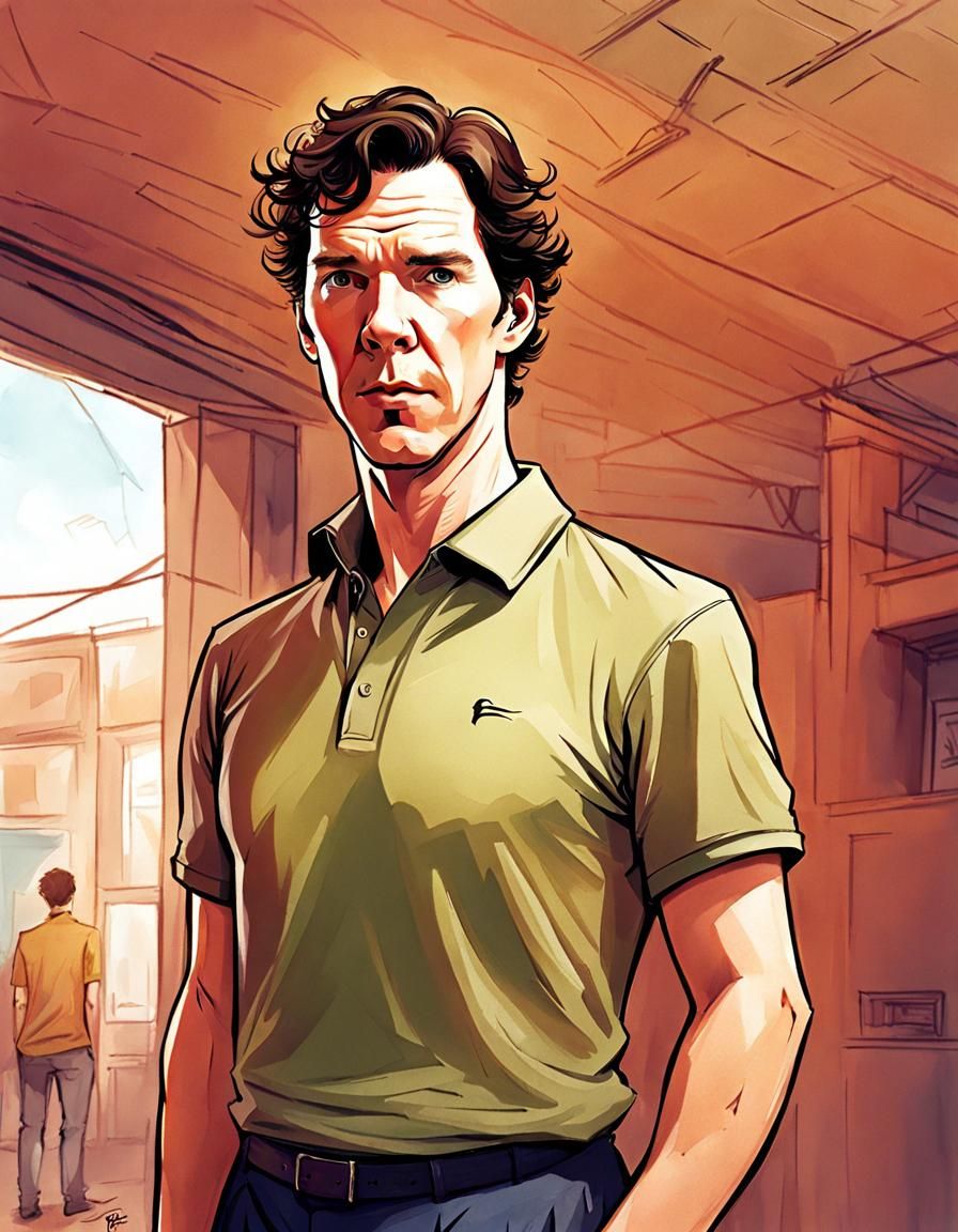 Portrait in Comic Book Style