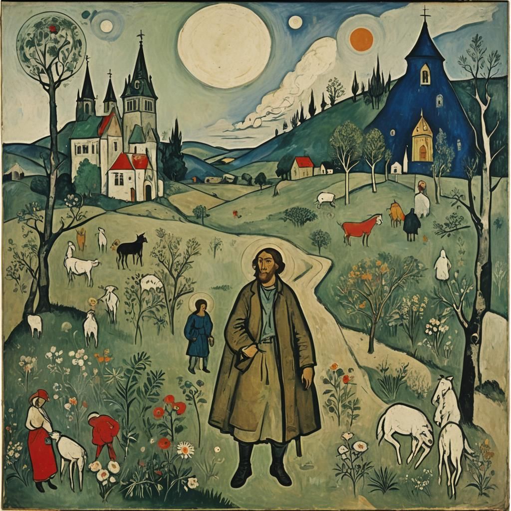 Oklahoma Vast Field Inspired by Historical Masters