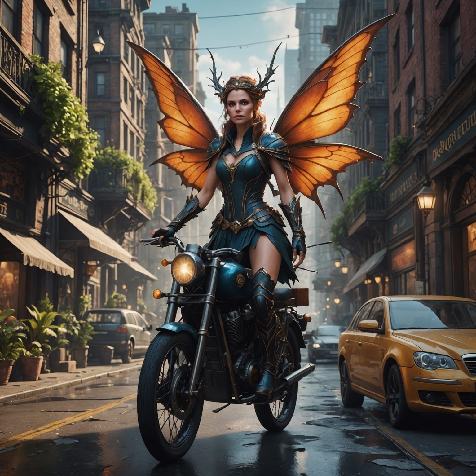 Urban Fairy, Protector of Transportation: Fantasy Concept Ar...