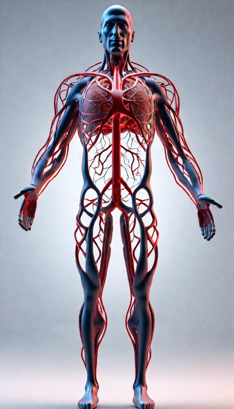 🩻 Anatomical Wonders: Inside the Human Vein Network 🩸