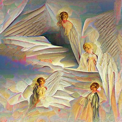 Questions for the Angels: An AI Generated Image
