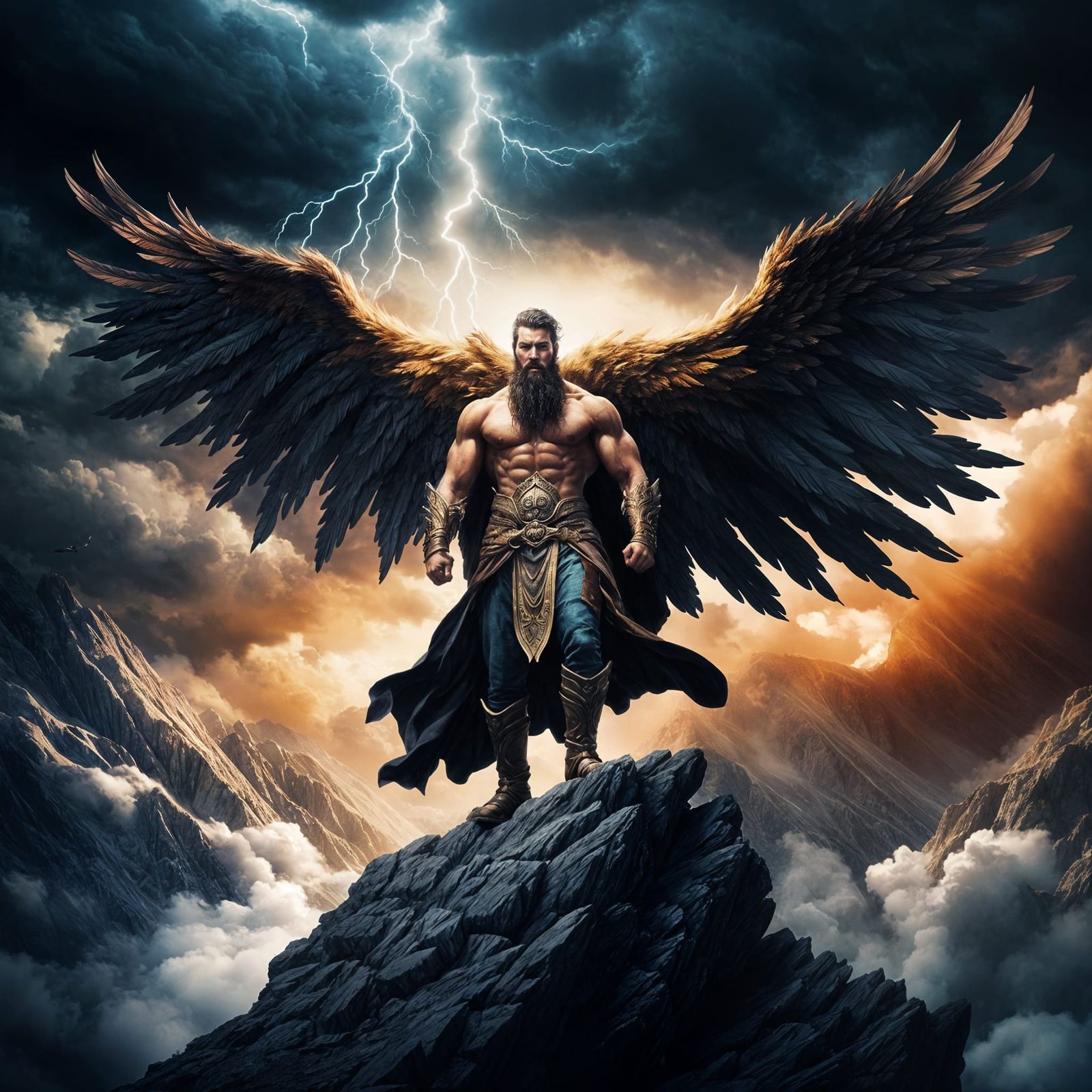 Majestic God of the Winds Digital Art