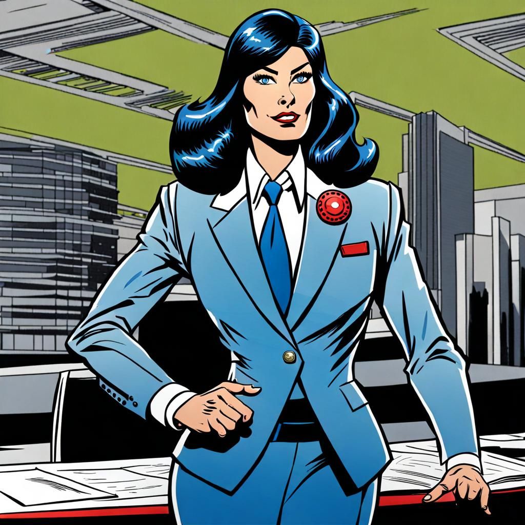 Baroness from GI Joe in Corporate Style