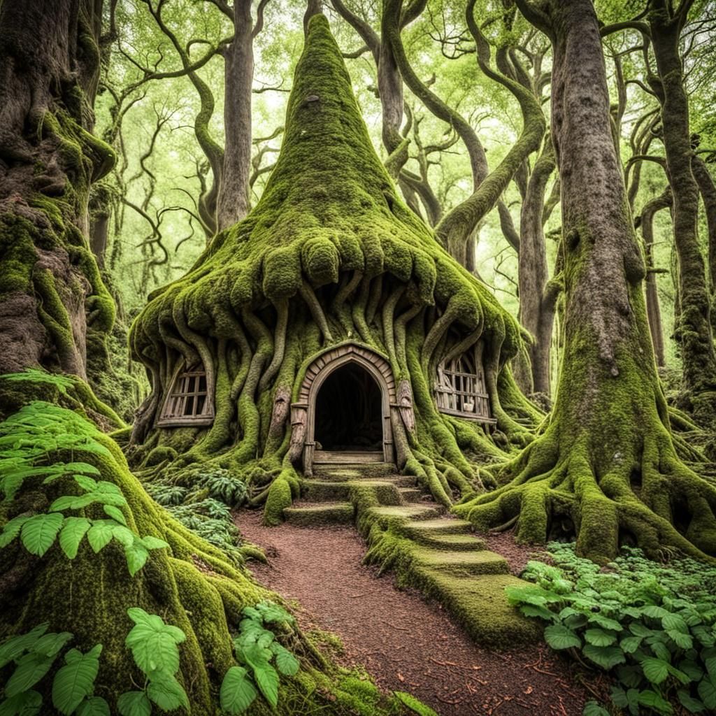 Enchanted Fairy Kingdom in Forest