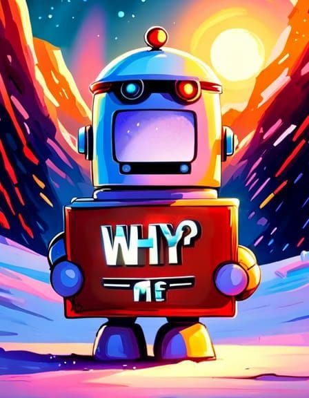 Chibi Robot Asks 'Why Me?'