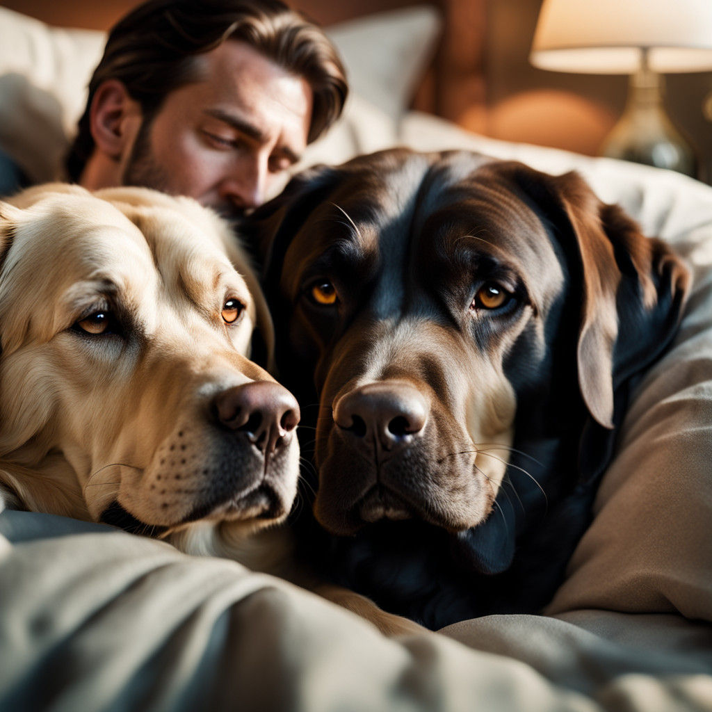 Intimate Moment of Love and Comfort in a Warm Golden Hour