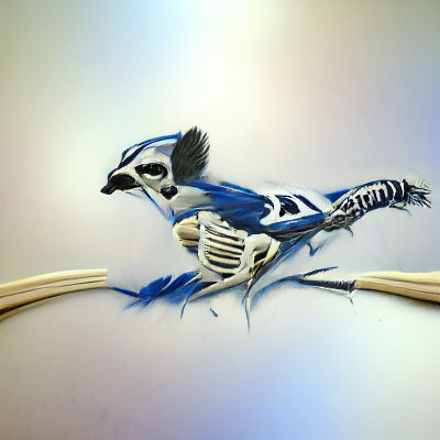 Vibrant Blue Jay Portrait in Natural Light