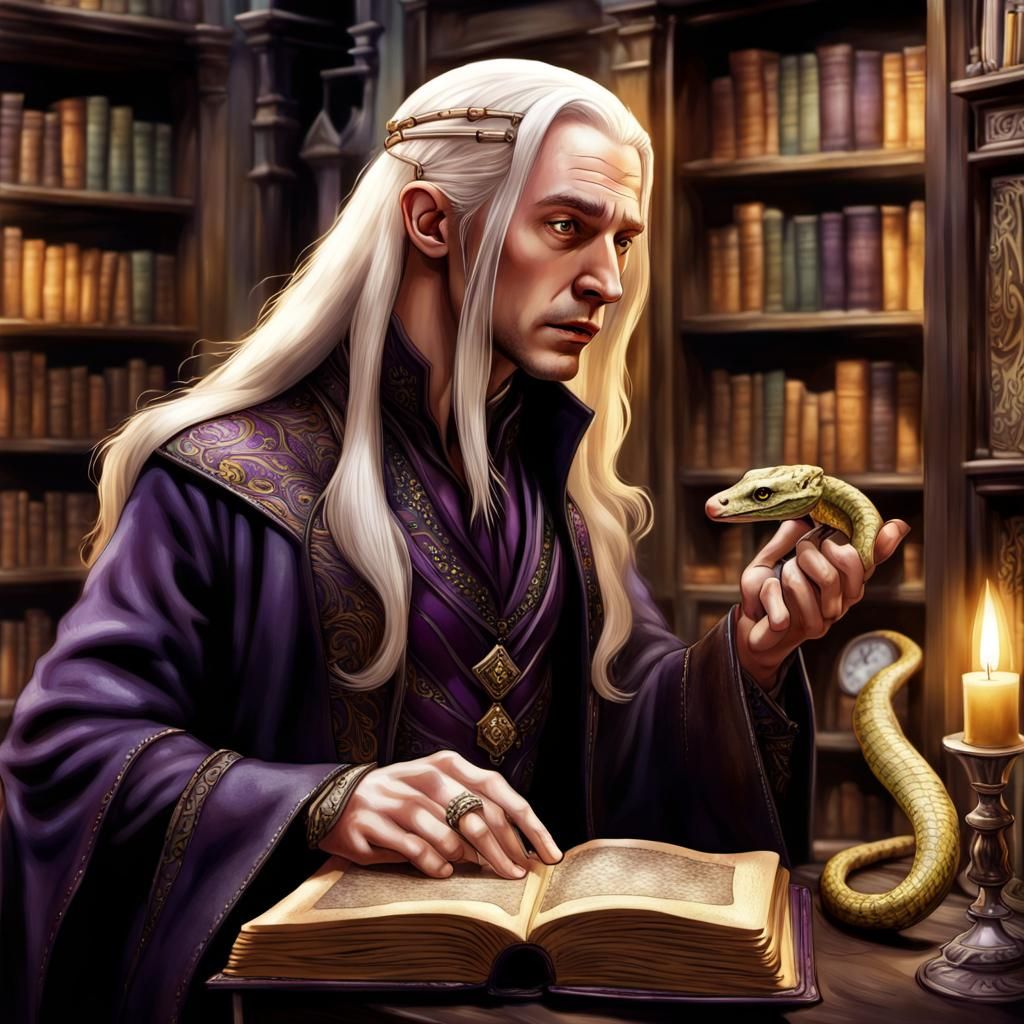 Lucius Malfoy and Ginny Weasley Dark Fantasy Art