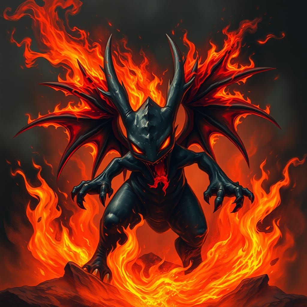 Haunted Pokemon Engulfed in Hellfire