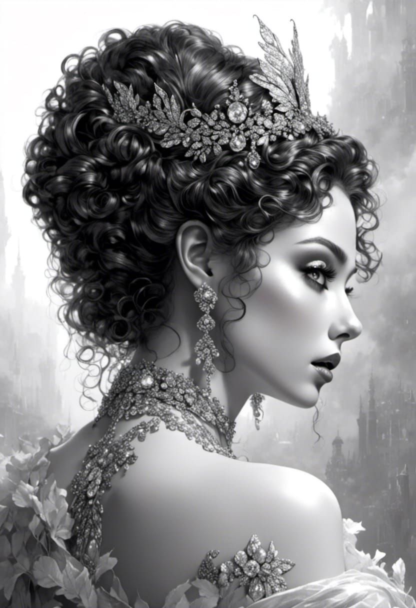 Gorgeous Red-Headed Fairy Queen Portrait