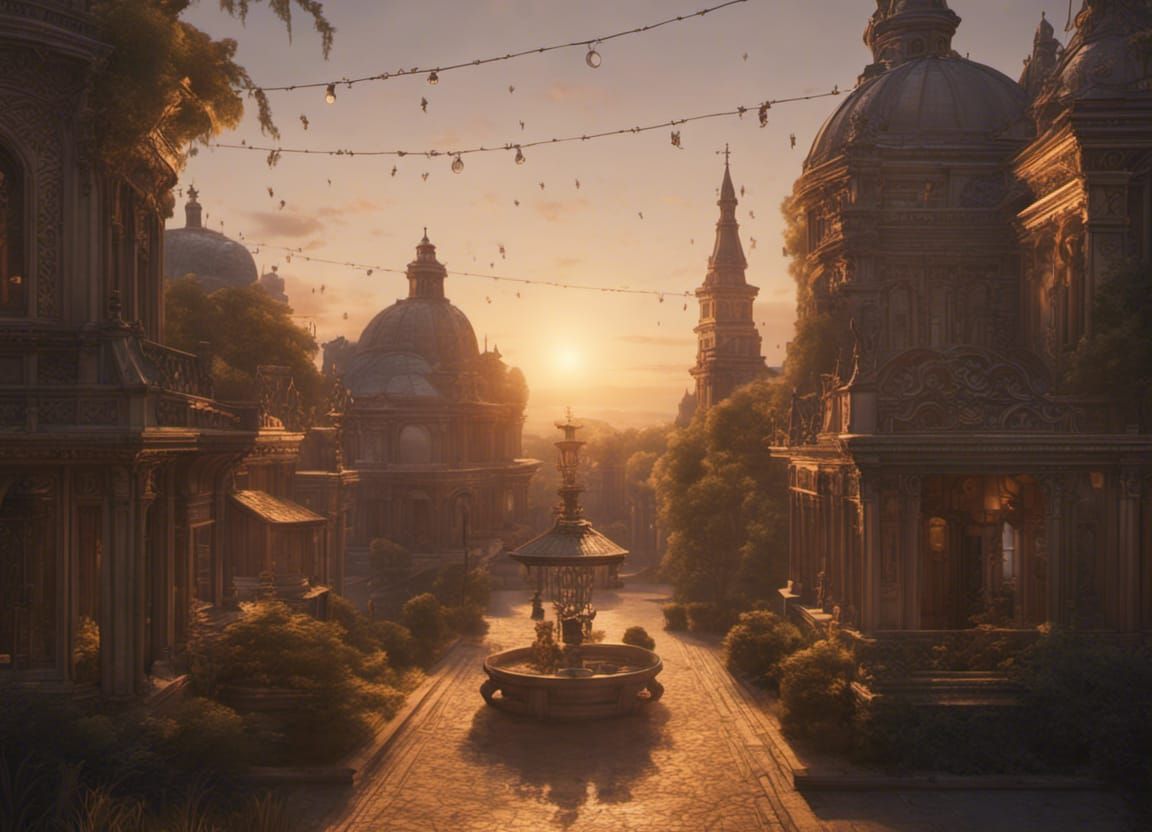 Magic Hour with Volumetric Lighting