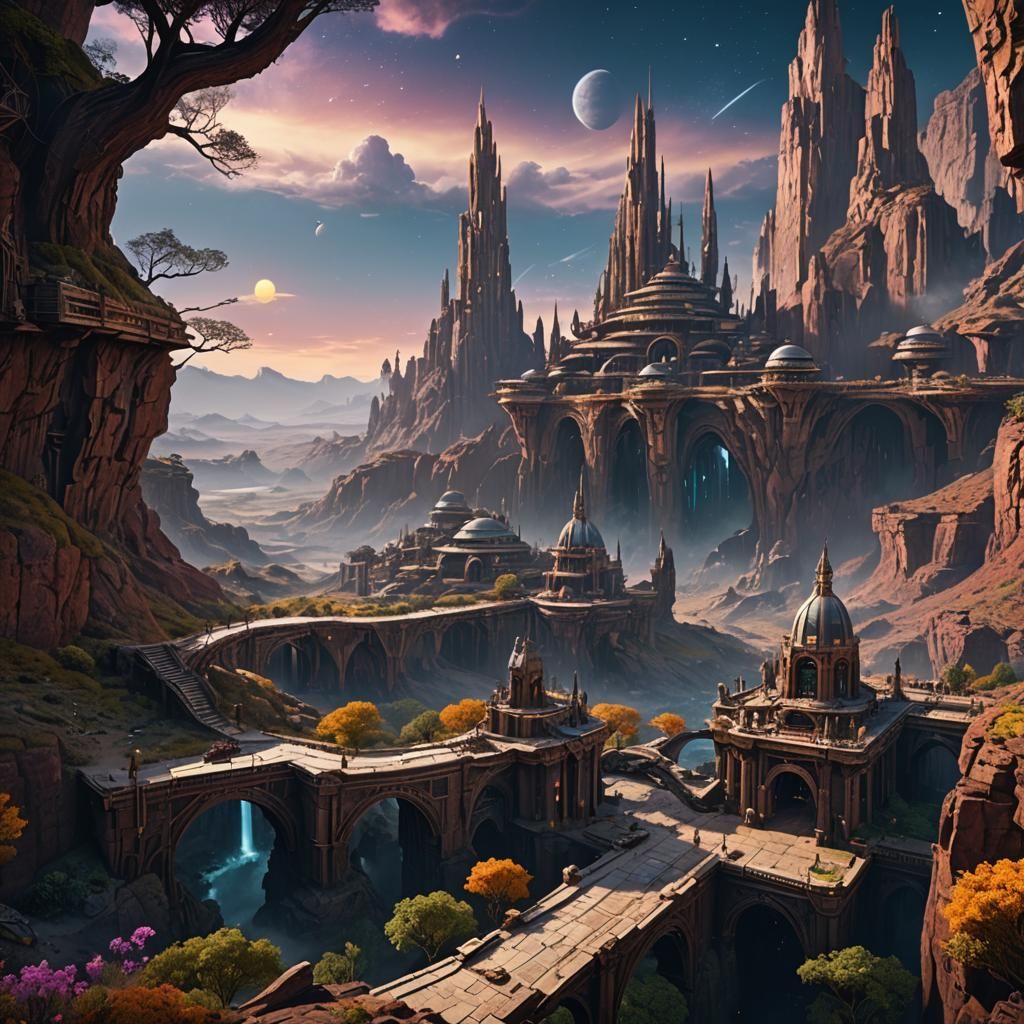 Fantastical Galaxy Concept Art in Unreal Engine 5