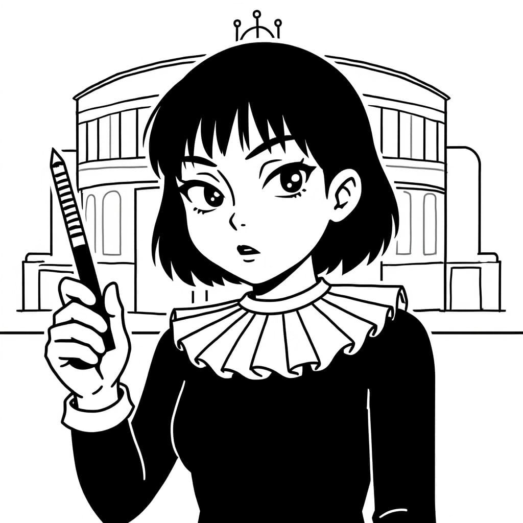 Padme Amidala Cartoon Portrait at the Globe Theatre