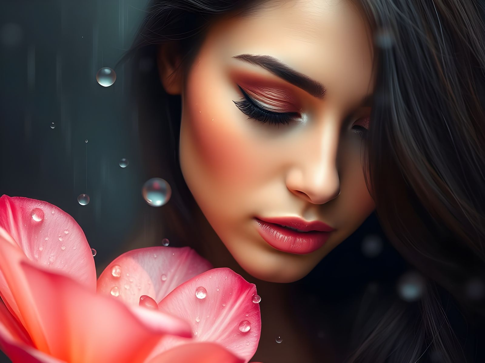 Woman in Botanical Luxury, Inspired by Lee Bogle